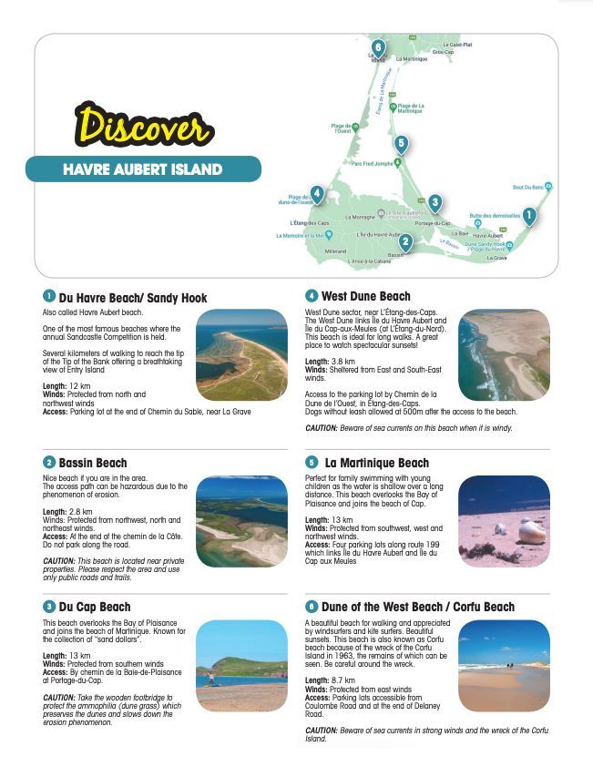 Flyer Carte - ÎLE DU HAVRE-AUBERT